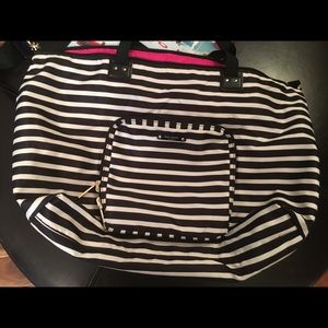 Kate Spade Roma Voyage Go The Extra Mile Duffle Bag Foldable